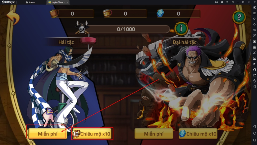 『HƯỚNG DẪN』Reroll Huyền Thoại Hải Tặc Nhanh Trên LDPlayer