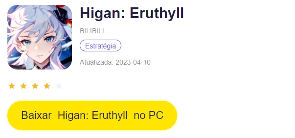 Tier list de Melhores Personagens de Higan - Eruthyll