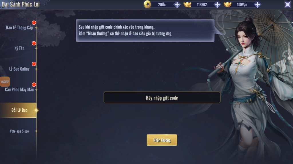 『GIFTCODE』Tổng hợp Gift Code Ngự Long Kiếm 3D và hướng dẫn cách nhập