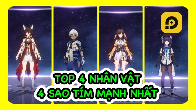『HƯỚNG DẪN』Honkai: Star Rail: Top 4 Nhân Vật 4 Sao Tím Mạnh Nhất Game