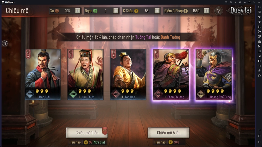 『HƯỚNG DẪN』Reroll TAM QUỐC CHÍ - CHIẾN LƯỢC nhiều tài khoản trên LDplayer