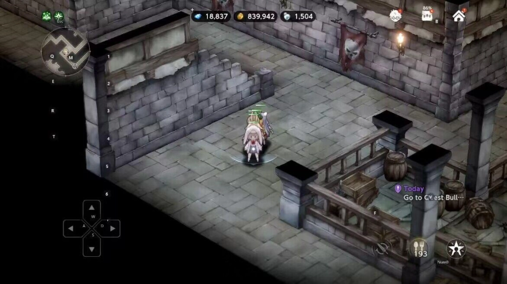 BrownDust2 - การอัพเลเวลและหาเหรียญทองโดยอัตโนมัติด้วยปุ่มเดียว