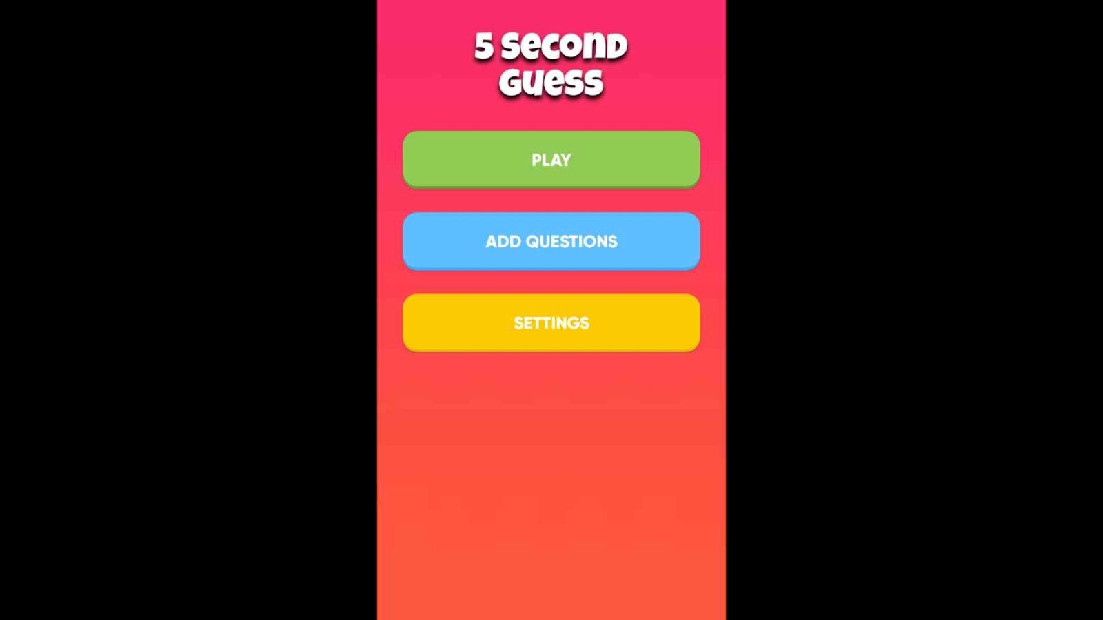5 Second Guess – Group Game