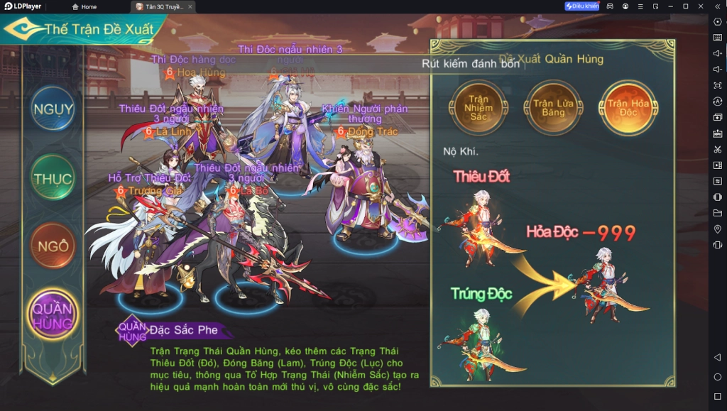 『HƯỚNG DẪN』Tổng hợp những đội hình độc lạ - Tân 3Q Truyền Kỳ