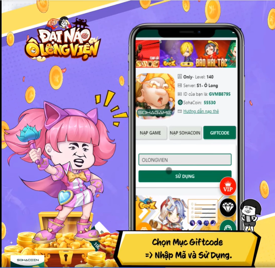 『GIFTCODE』Tổng Hợp GiftCode Đại Náo Ô Long Viện và Hướng Dẫn Cách Nhập