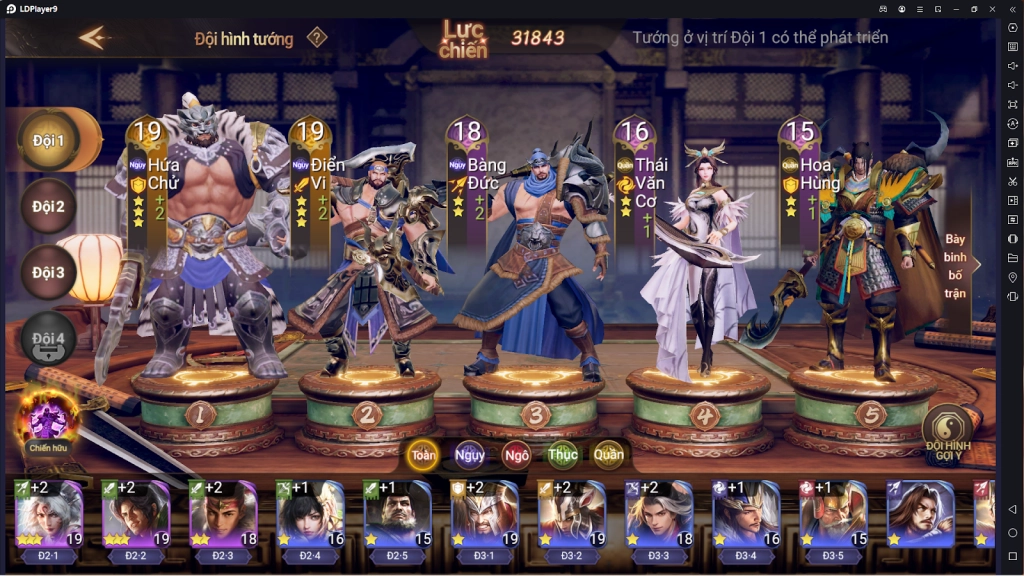『HƯỚNG DẪN』CÁI THẾ TRANH HÙNG mẹo xây dựng đội hình ngay ngày đầu tân thủ