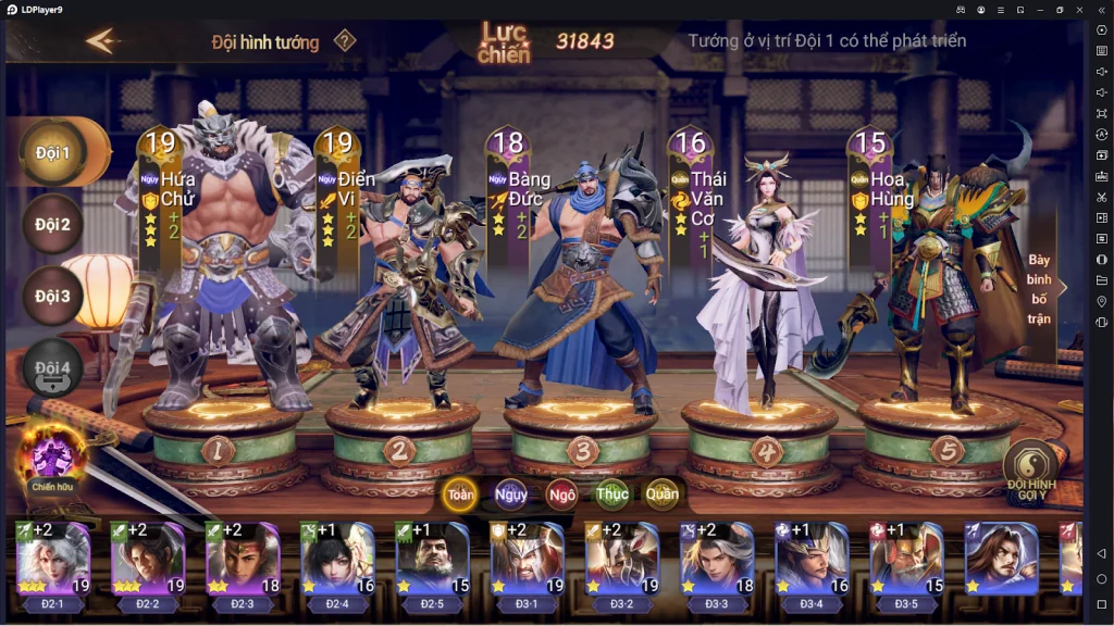 『HƯỚNG DẪN』CÁI THẾ TRANH HÙNG mẹo xây dựng đội hình ngay ngày đầu tân thủ