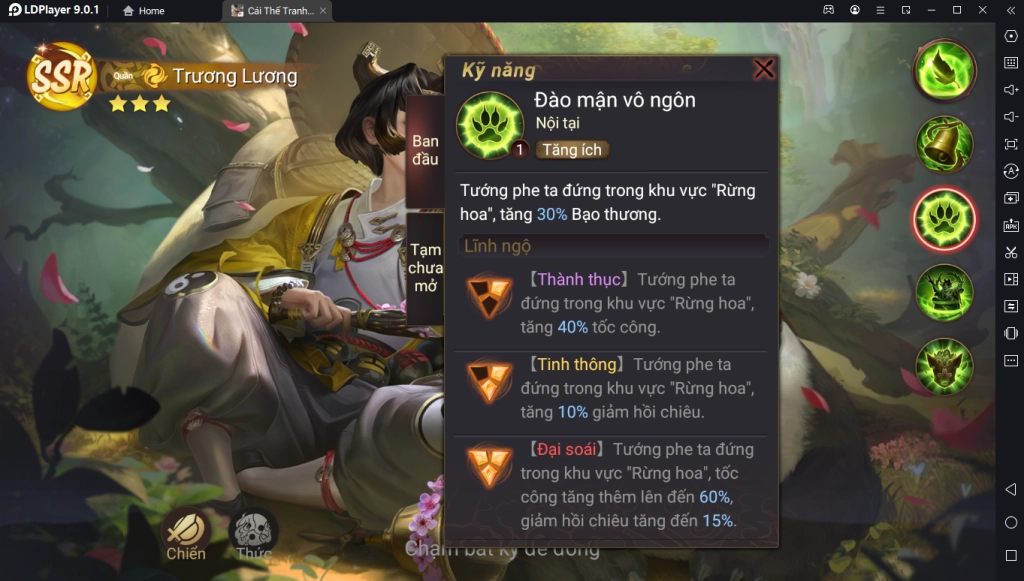 Garena Cái Thế Tranh Hùng: Hướng Dẫn Build Trương Lương Chuẩn