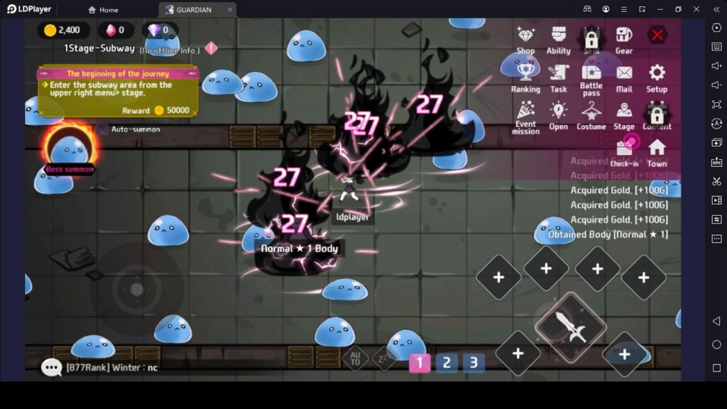 Kill Monsters and Earn Gold