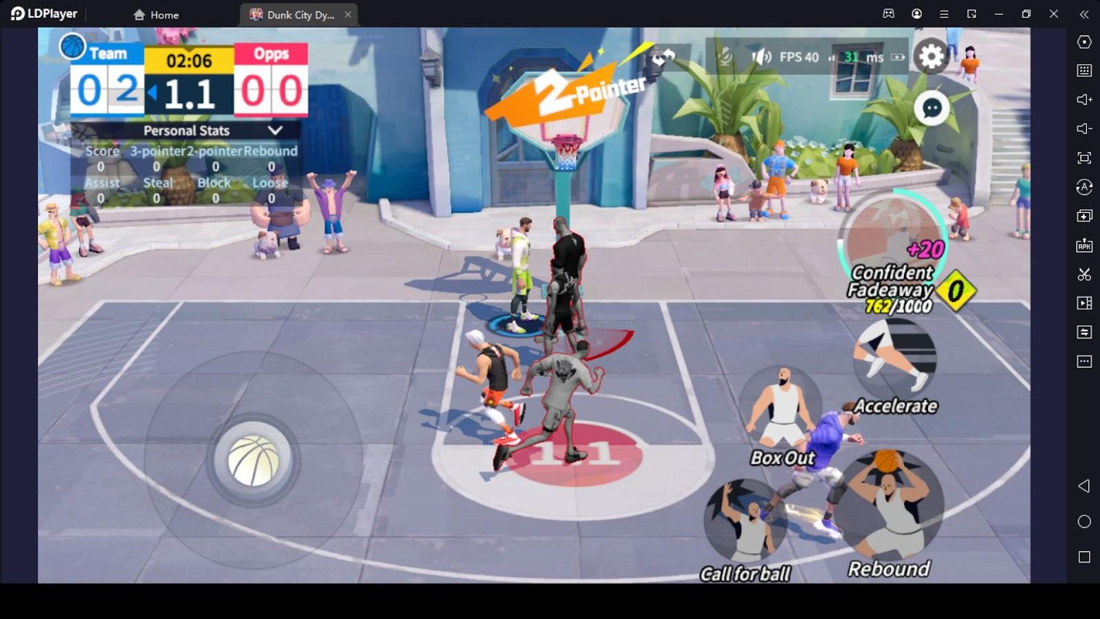 Gameplay in Dunk City Dynasty