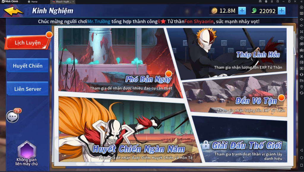 『HƯỚNG DẪN』Bleach Huyết Chiến: Hướng Dẫn Cách Chơi Hiệu Quả Giai Đoạn Đầu