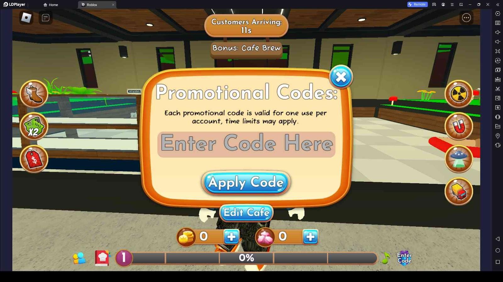 Roblox My Coffee Shop Codes: Brew Special Rewards - 2024 March-Redeem  Code-LDPlayer