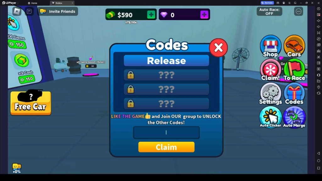 Roblox Merge Race Simulator Codes for More Items, Resources, and Many More for Free – November 2023