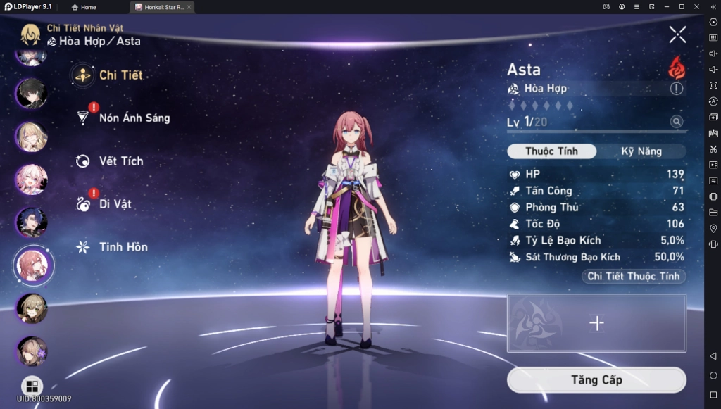 『HƯỚNG DẪN』Honkai: Star Rail: Hỗ Trợ Đội Hình:Hướng Dẫn Build Asta Hiệu Quả