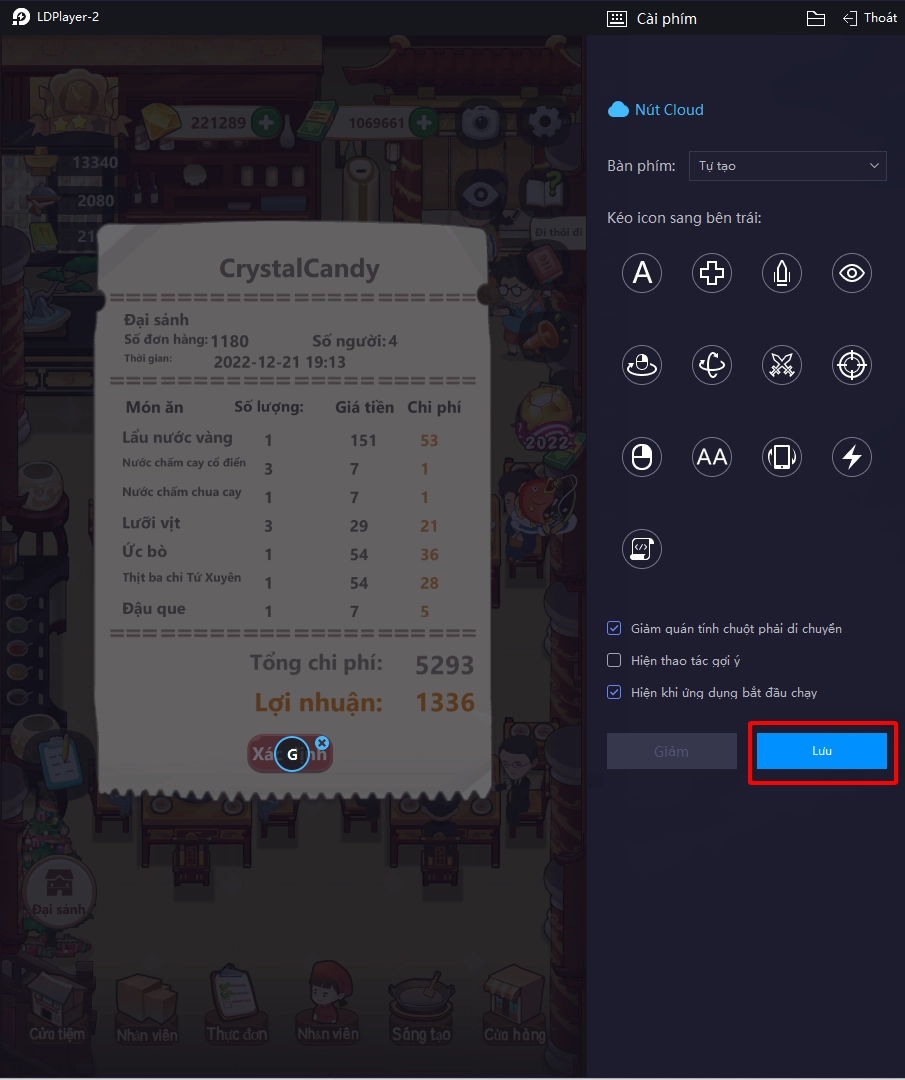 『HƯỚNG DẪN』TIỆM LẨU ĐƯỜNG HẠNH PHÚC và bí kíp AUTO toàn thư bằng công cụ LDplayer