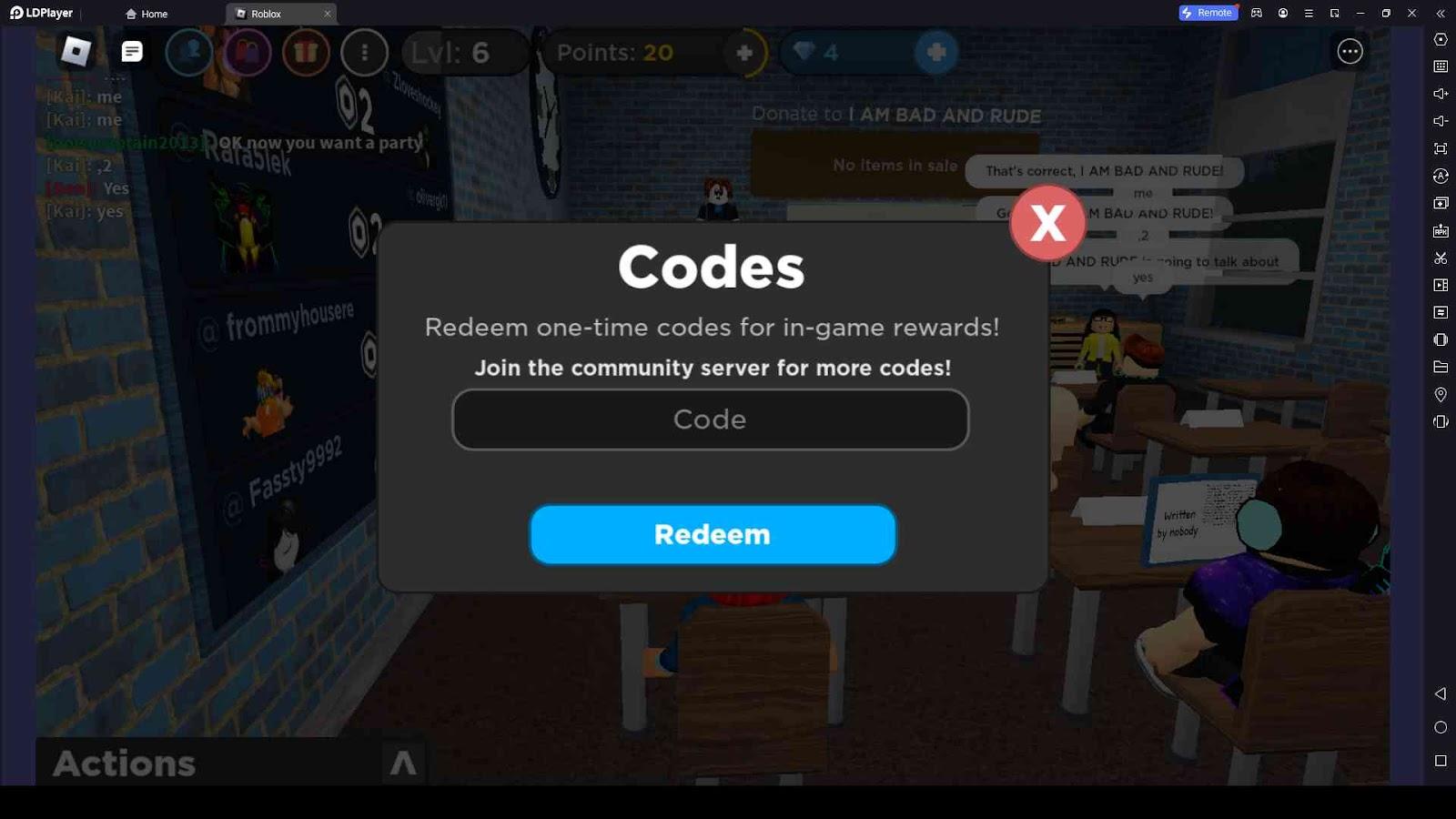 the presentation experience limited codes