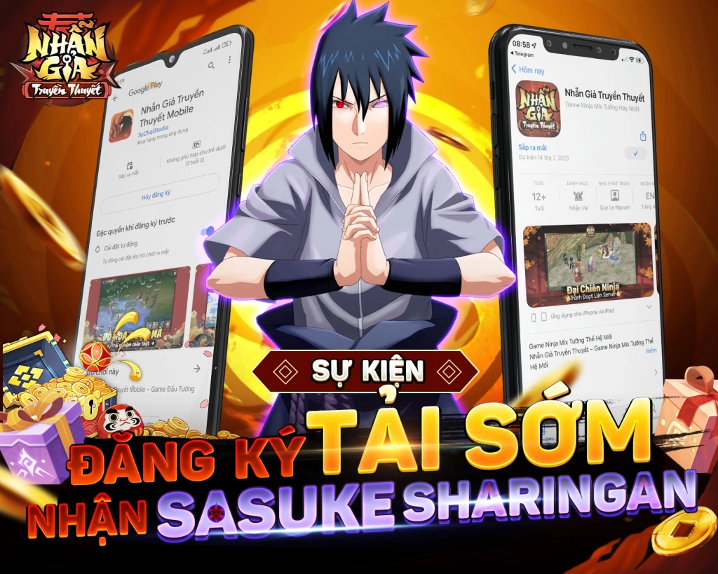 『GAME MỚI』Nhẫn Giả Truyền Thuyết Mobile mở đăng ký trước cùng chuỗi sự kiện giftcode hấp dẫn