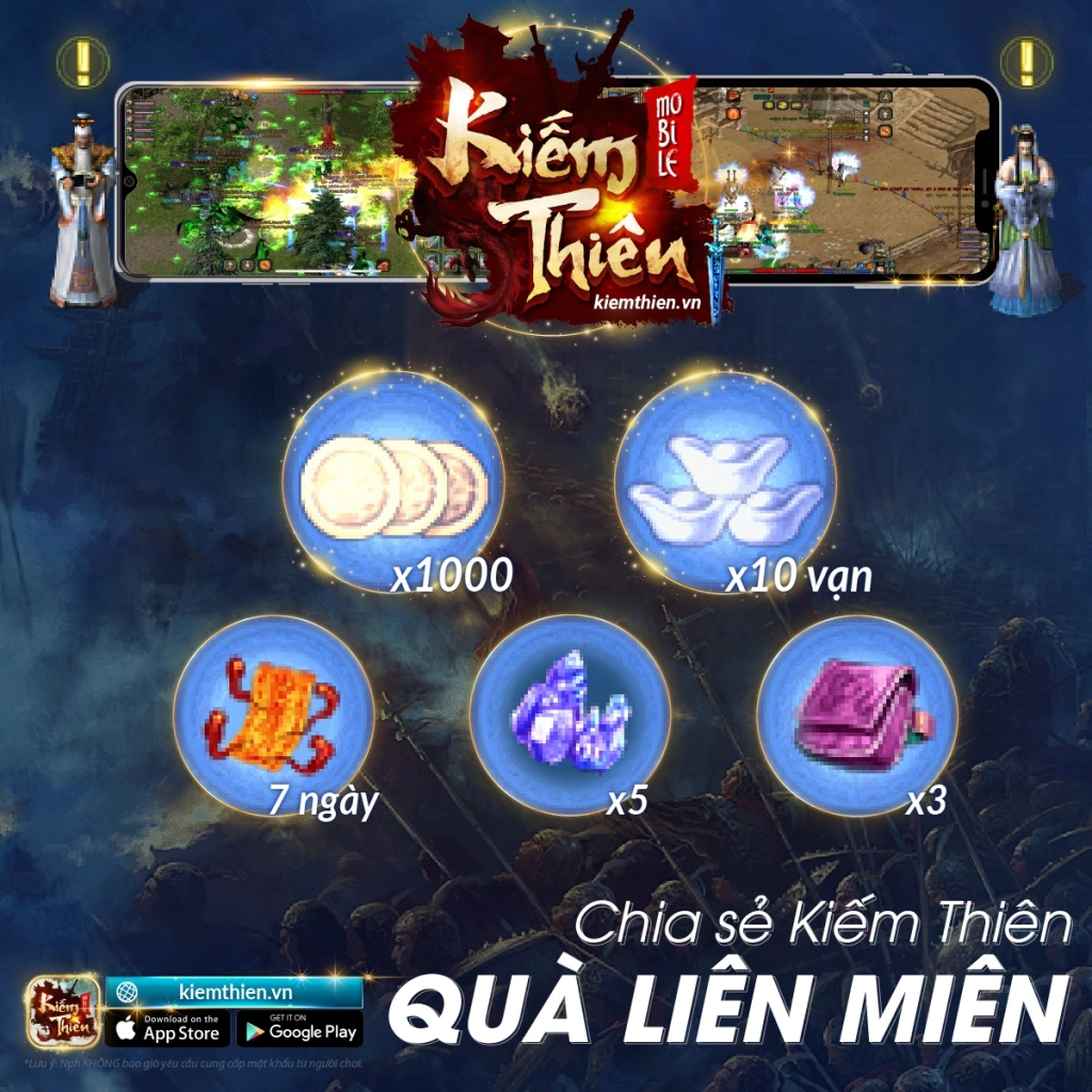 『GIFTCODE』Kiếm Thiên Mobile : Cách kiếm code mới nhất & Cách nhập code tân thủ & Cách tải game trên PC