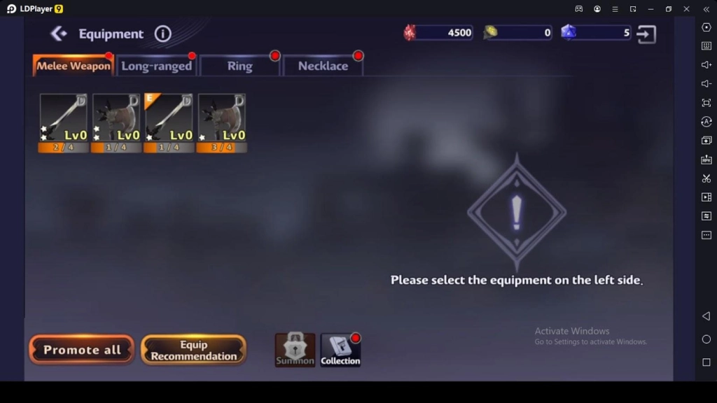 Summon Devil Hunter Idle Weapons