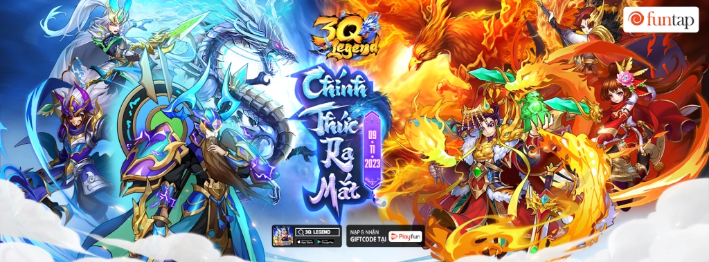 3Q Legend: Danh Tướng Truyền Kỳ - Funtap: Tổng hợp giftcode, cách nhập code mới nhất