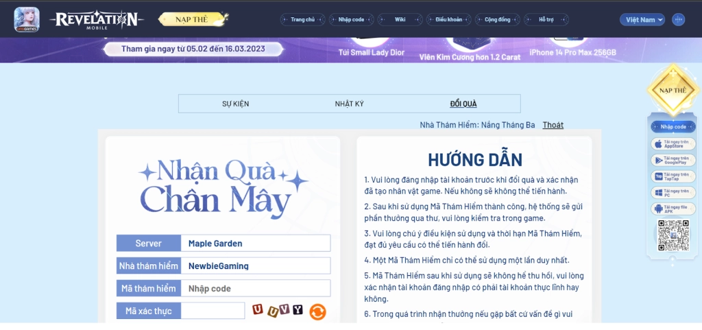 『HƯỚNG DẪN』Revelation - Thiên Dụ VNG: Hướng Dẫn Tân Thủ Chơi Chuẩn Giai Đoạn Đầu Game.