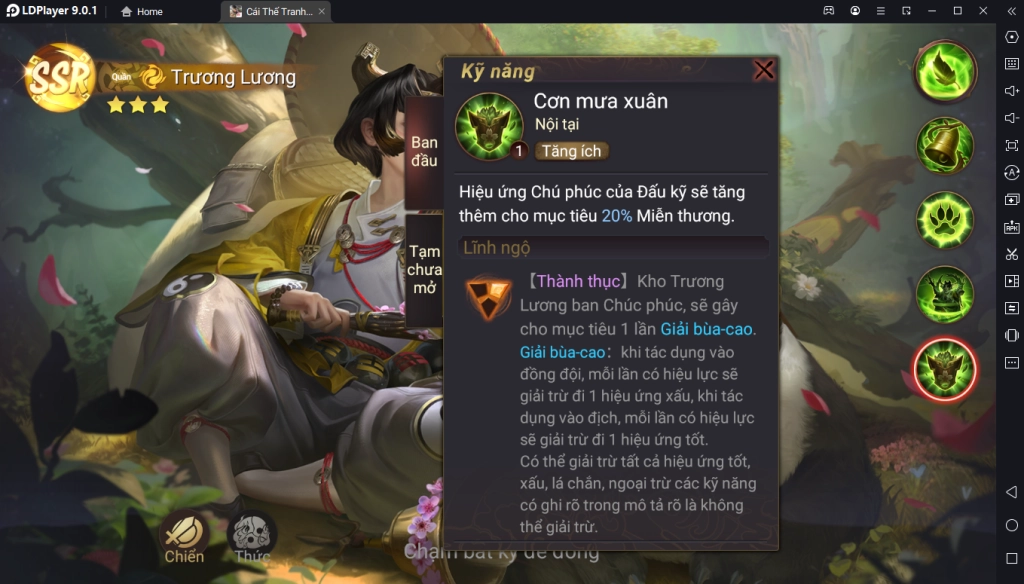 Garena Cái Thế Tranh Hùng: Hướng Dẫn Build Trương Lương Chuẩn