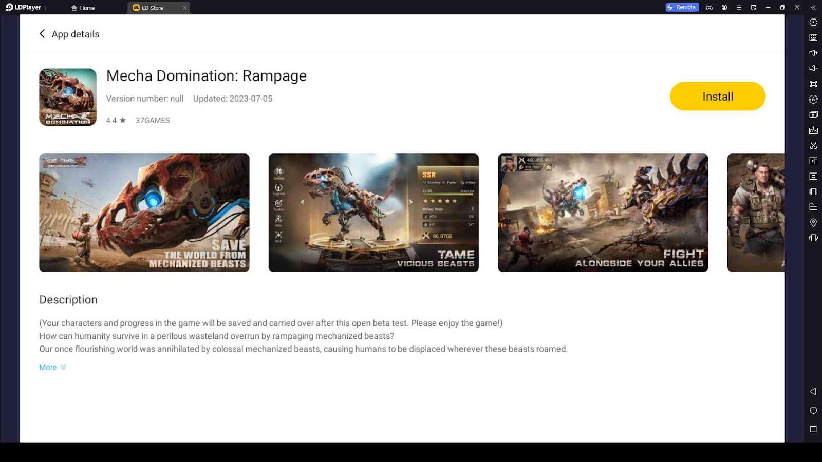 How to Run Mecha Domination: Rampage on PC Using LDPlayer 9