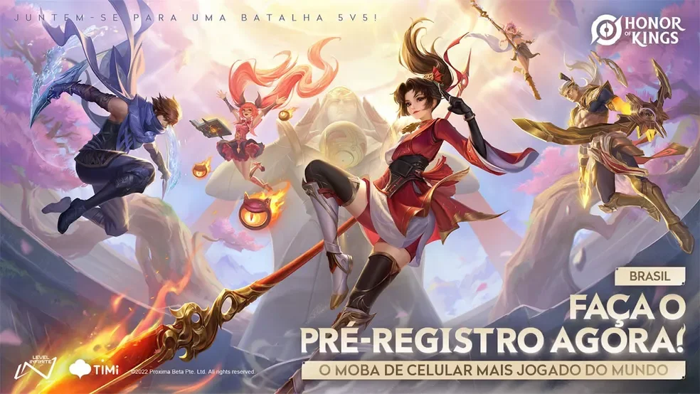 Confira a lista dos melhores personagens para se jogar em Honor of Kings!