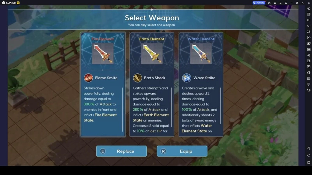 The Weapons in the Wonderers: Eternal World