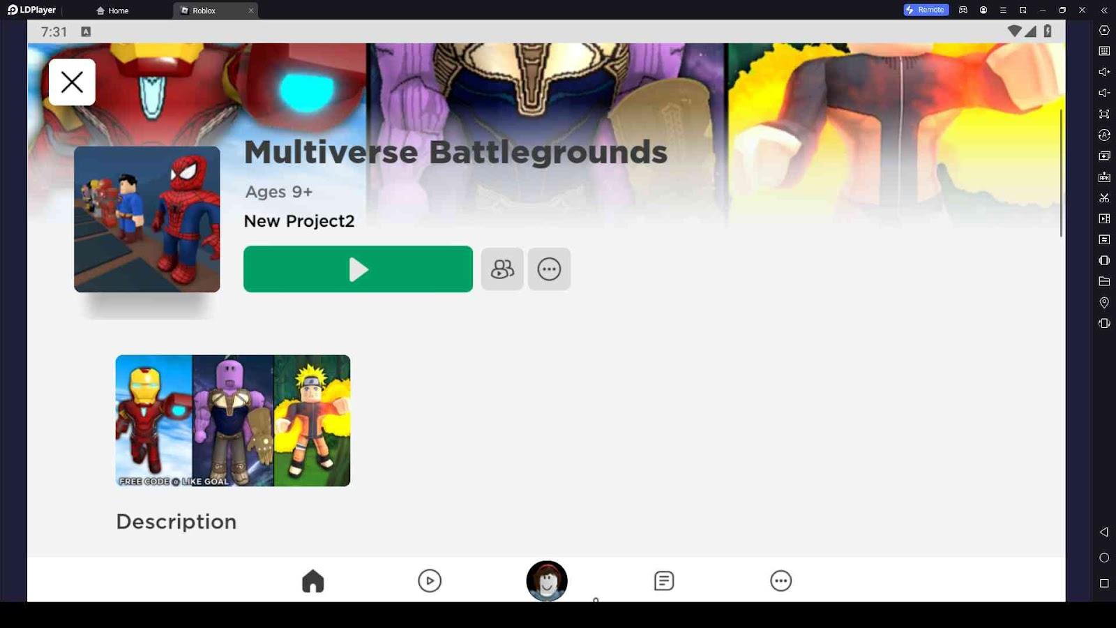 Multiverse Battlegrounds - Roblox