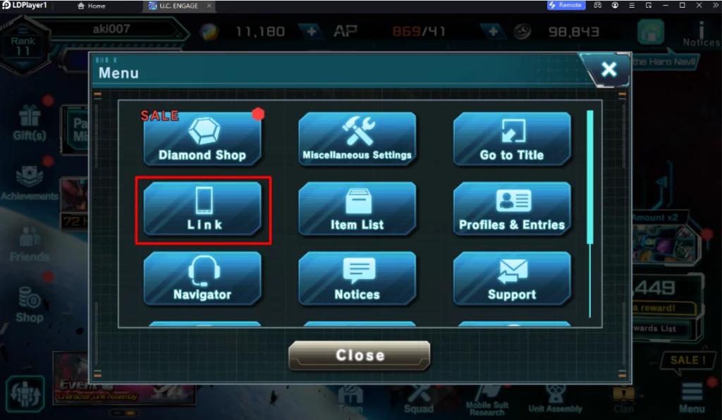 MOBILE SUIT GUNDAM U.C. ENGAGE (Global) แนะนำวิธีผูก & รีไอดี แบบโครตเร็ว 4 เท่าพร้อมตัวที่ควรเลือกฟรีใช้ยาวๆ บน LDPlayer9