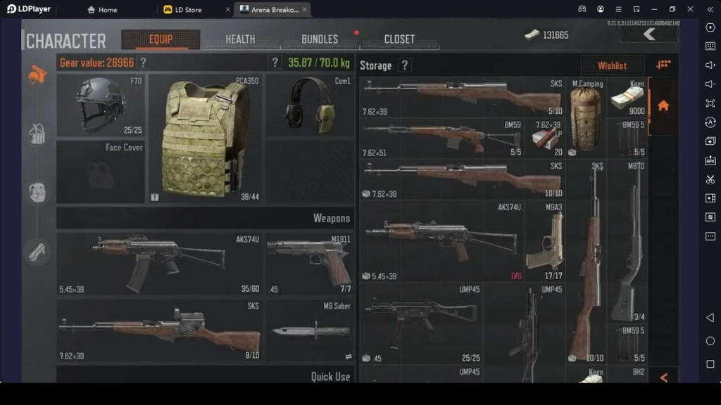 Arena Breakout Firearms
