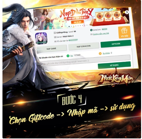 『GIFTCODE』 NHẤT KIẾM MÔN VÀ CÁCH TẢI GAME TRÊN PC