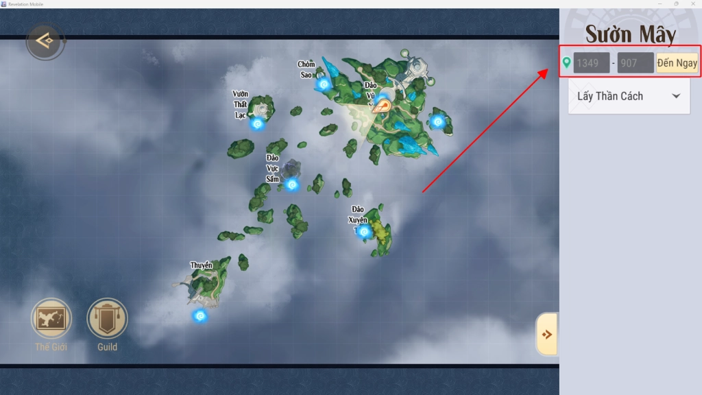 『HƯỚNG DẪN』Revelation - Thiên Dụ VNG vị trí rương báu thám hiểm Sườn Mây phần 1