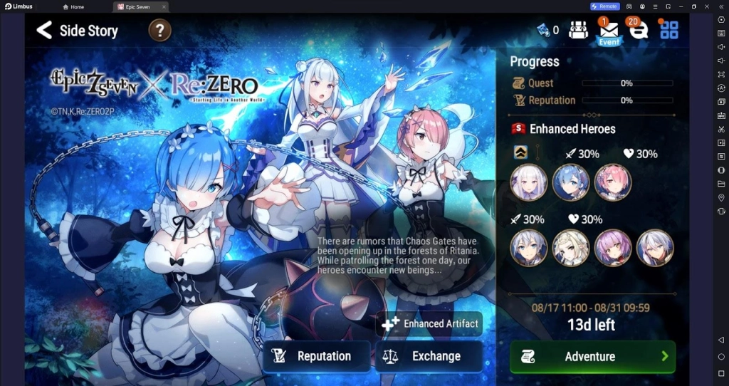 Epic Seven x Re:Zero Collaboration - Who To Pull For
