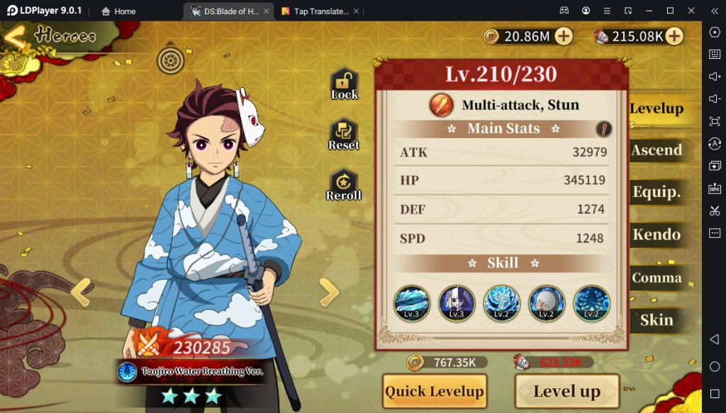 『HƯỚNG DẪN』Rage of Demon King: Build Nhân Vật Tanjiro Water Chuẩn