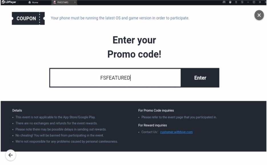 Five Stars (Global) แจกโค้ดใหม่ Giftcode ใหม่มากมายพร้อมวิธีกรอกบน LDPlayer9