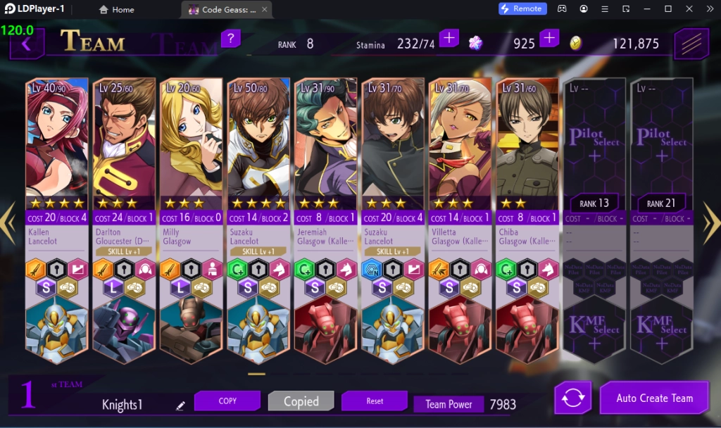 Code Geass: Lost Stories (SEA) เล่นแบบ 120 FPS แนะนำตัวที่ควรหา!! วิธีสุ่มหาตัวละครแบบโครตเร็ว 4 จอ บน LDPlayer9