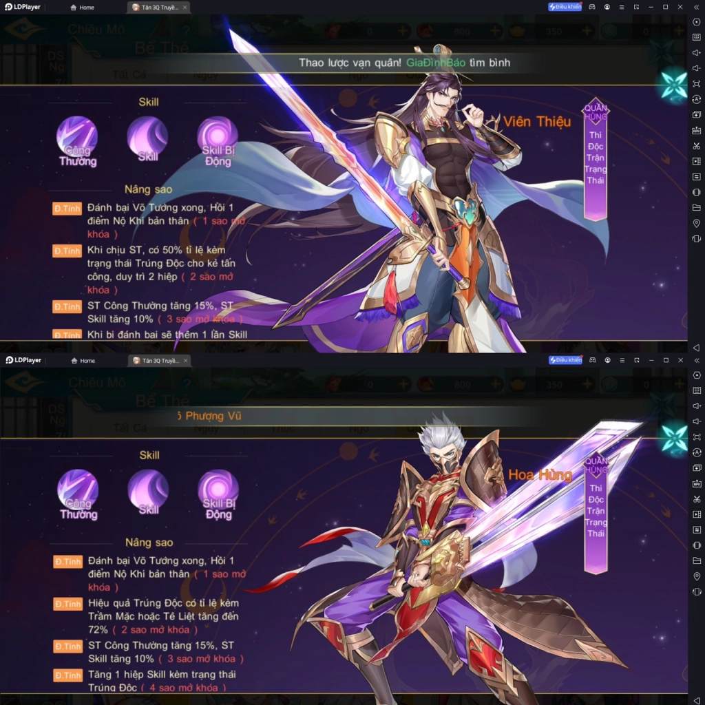 『HƯỚNG DẪN』Tổng hợp những đội hình độc lạ - Tân 3Q Truyền Kỳ