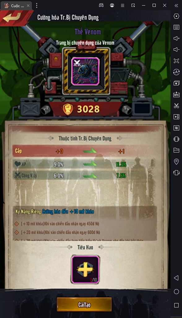 『HƯỚNG DẪN』Các tính năng bồi dưỡng tướng - Cuộc Chiến Sinh Tồn