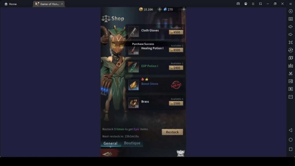 Shops and  Alchemy