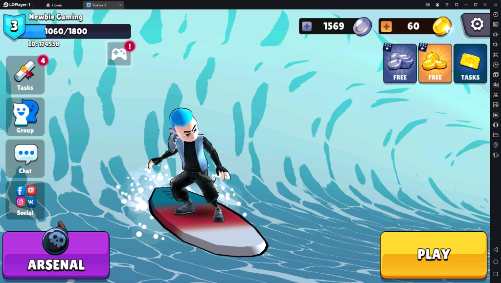 『HƯỚNG DẪN』Vortex 9: Hướng dẫn cách cài đặt phím ảo trên LDPlayer & Cách tải game trên PC