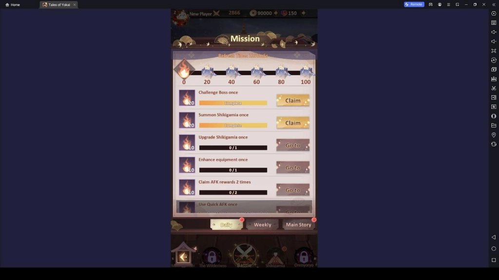 Completing Missions