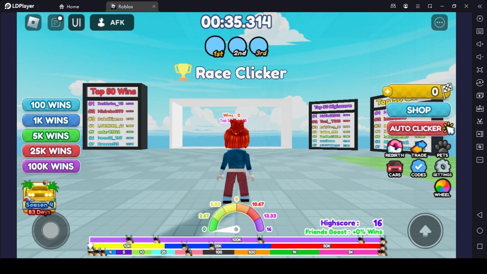 ALL NEW WORKING CODES FOR RACE CLICKER IN 2023! ROBLOX RACE