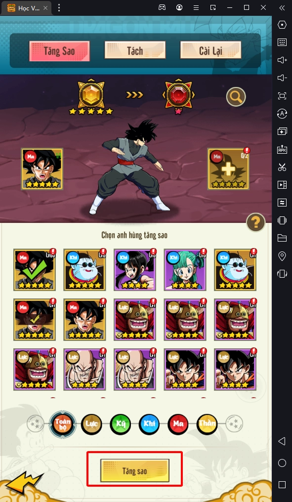 『HƯỚNG DẪN』Học Viện Rồng Thần - Nâng cấp tướng, tăng lực chiến