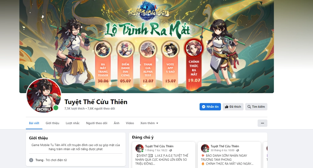 『GIFTCODE』Tổng Hợp GiftCode Tuyệt Thế Cửu Thiên và Hướng Dẫn Cách Nhập
