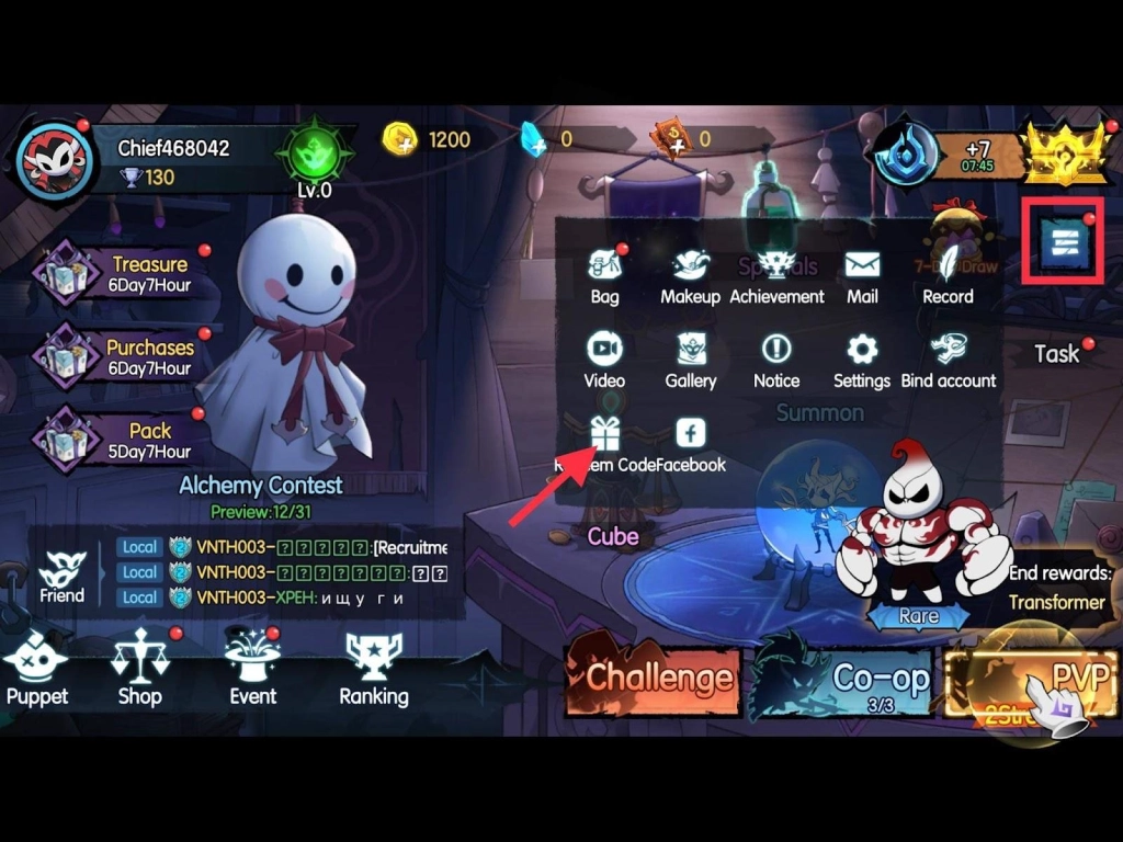 『GIFTCODE』Đại Sư Múa Rối: Code mới - Cách nhập code cho tân thủ & Cách tải trên PC