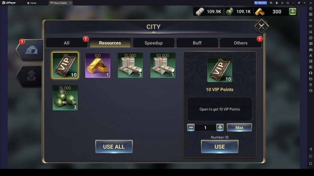 Using Resources in Rise of Mafia: Call of Revenge