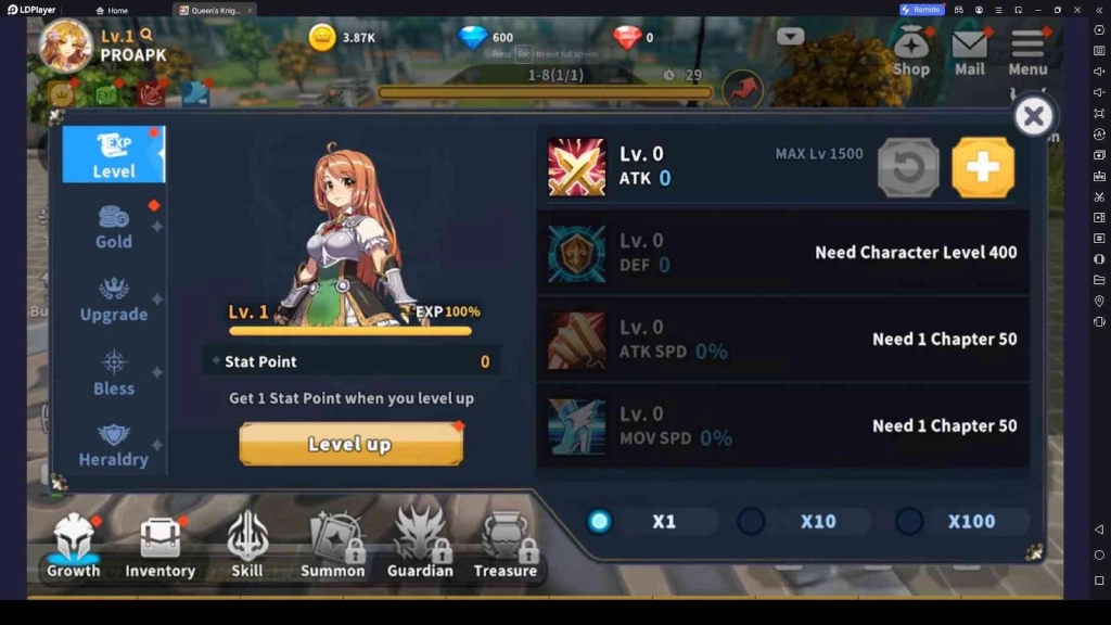 Level up Your Character