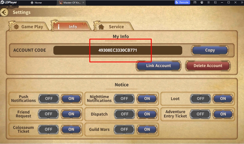 Master of Knights (Global) แจกโค้ด Giftcode อัปเดตเรื่อยๆ พร้อมวิธีกรอกบน LDPlayer9